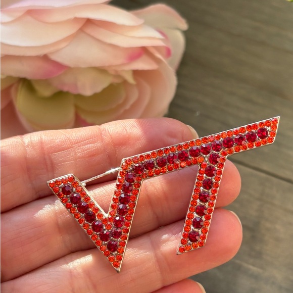 Virginia Tech Rhinestone Brooch - Picture 7 of 7